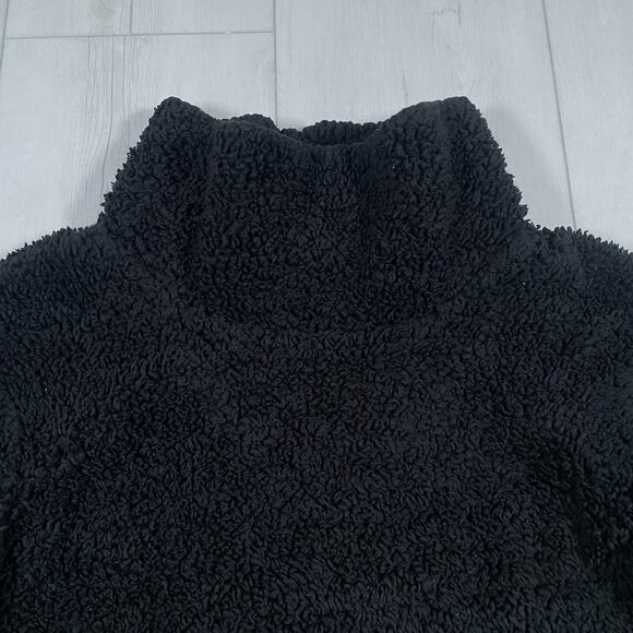 Lululemon Women's M/L Warmth Restore Long Pullover Black Sherpa Fuzzy Winter - Picture 2 of 15